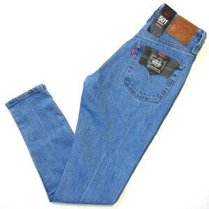 NWT Levi's 501 Skinny in Jive Depths Heavyweight Stretch Denim Crop Jeans 31